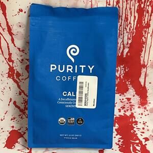Purity Coffee CALM Decaf Whole Bean Coffee 12oz  USDA Organic- Exp 3/31/26